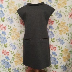 Kenneth Cole Sleeveless Gray Shift Dress